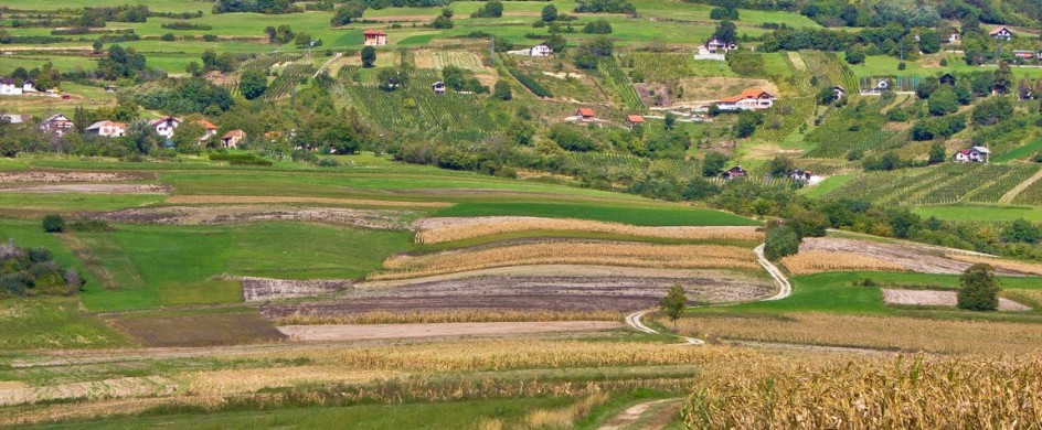 Idyllic landscape of Kalnik mountain